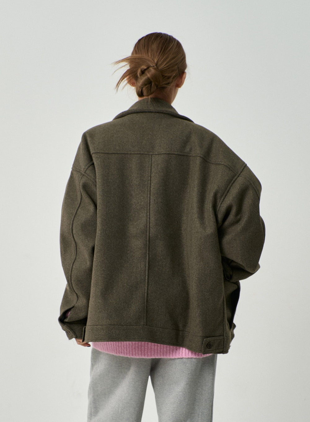 Oversize Button Jacket CD14