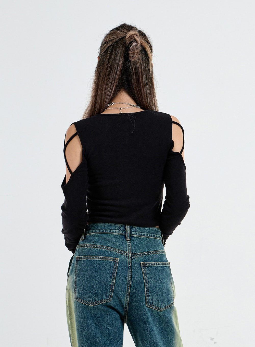 Simple Off Shoulder Crop Top CO04