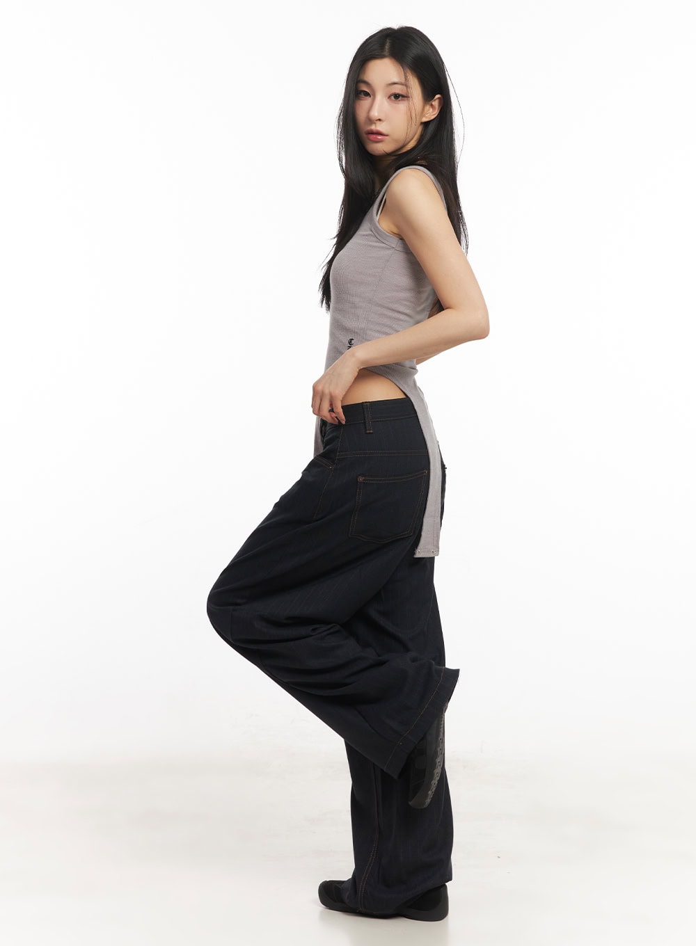 Embroidered Bodysuit Tank Top CA504