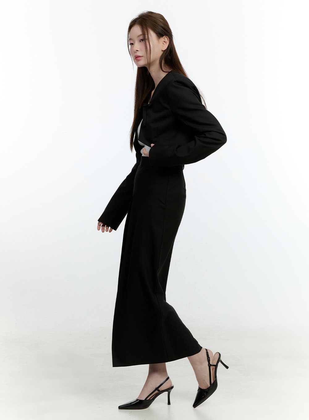 Ribbon-Tie Bolero Cardigan CF504