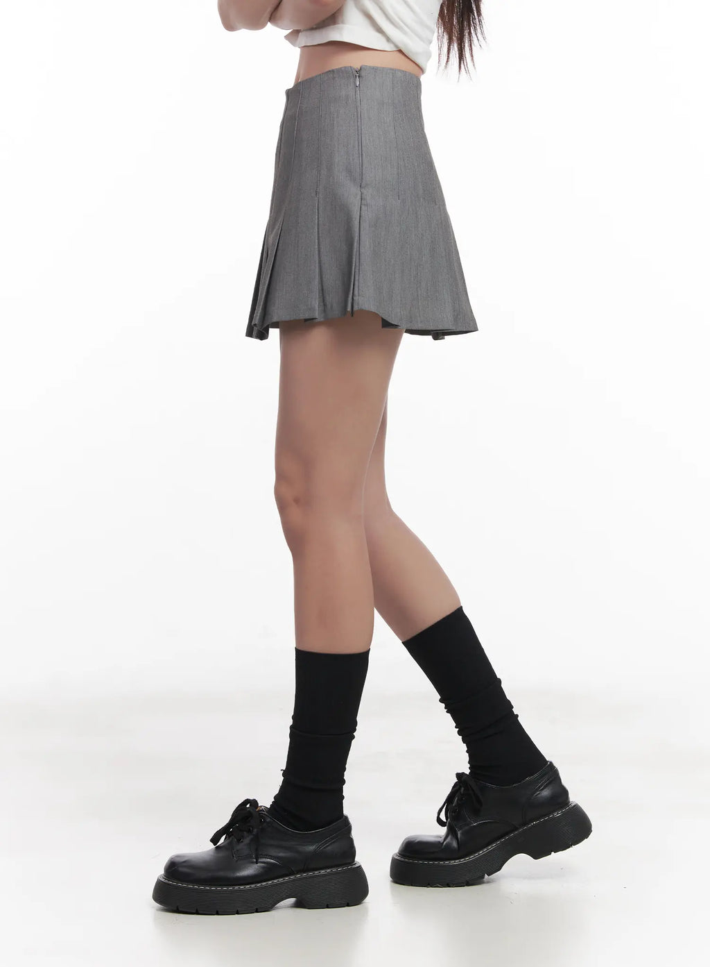 Pleated Mini Skirt CU517