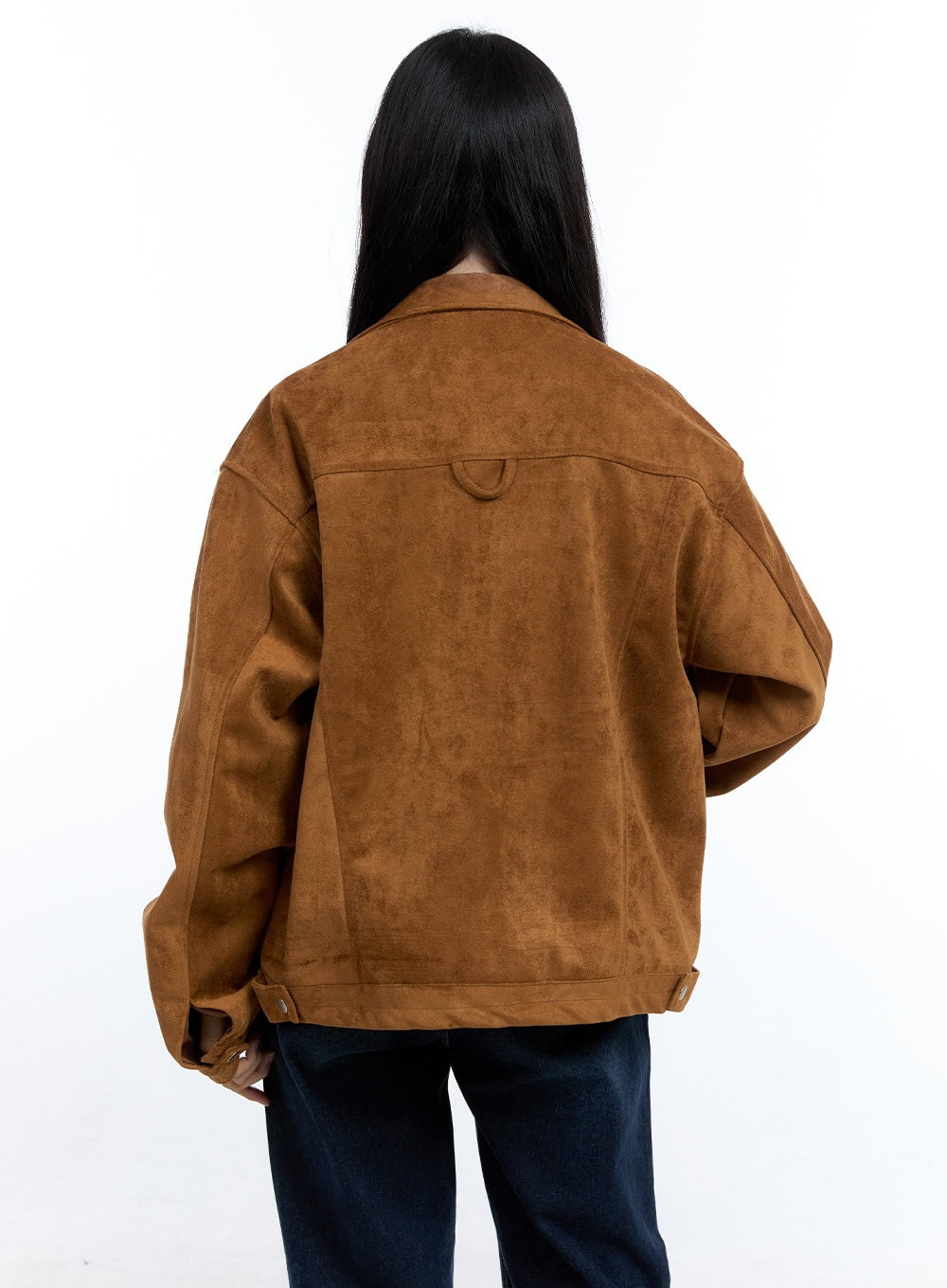 Suede Collar Zip-Up Jacket OO429