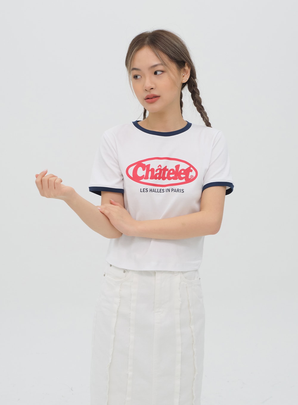 Pattern Cropped Knit Vest C1002