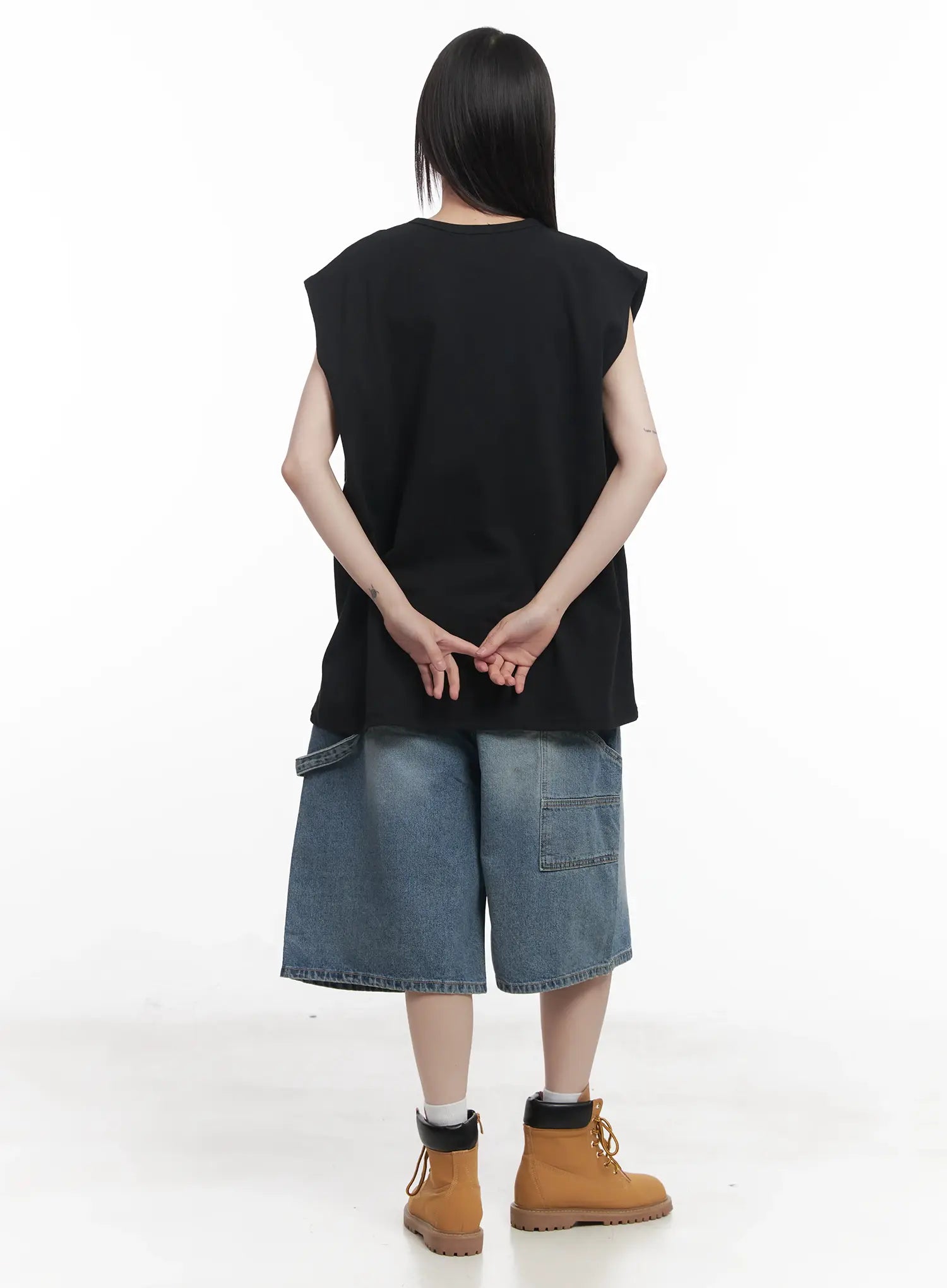 Graphic Oversized Tank Top CU518