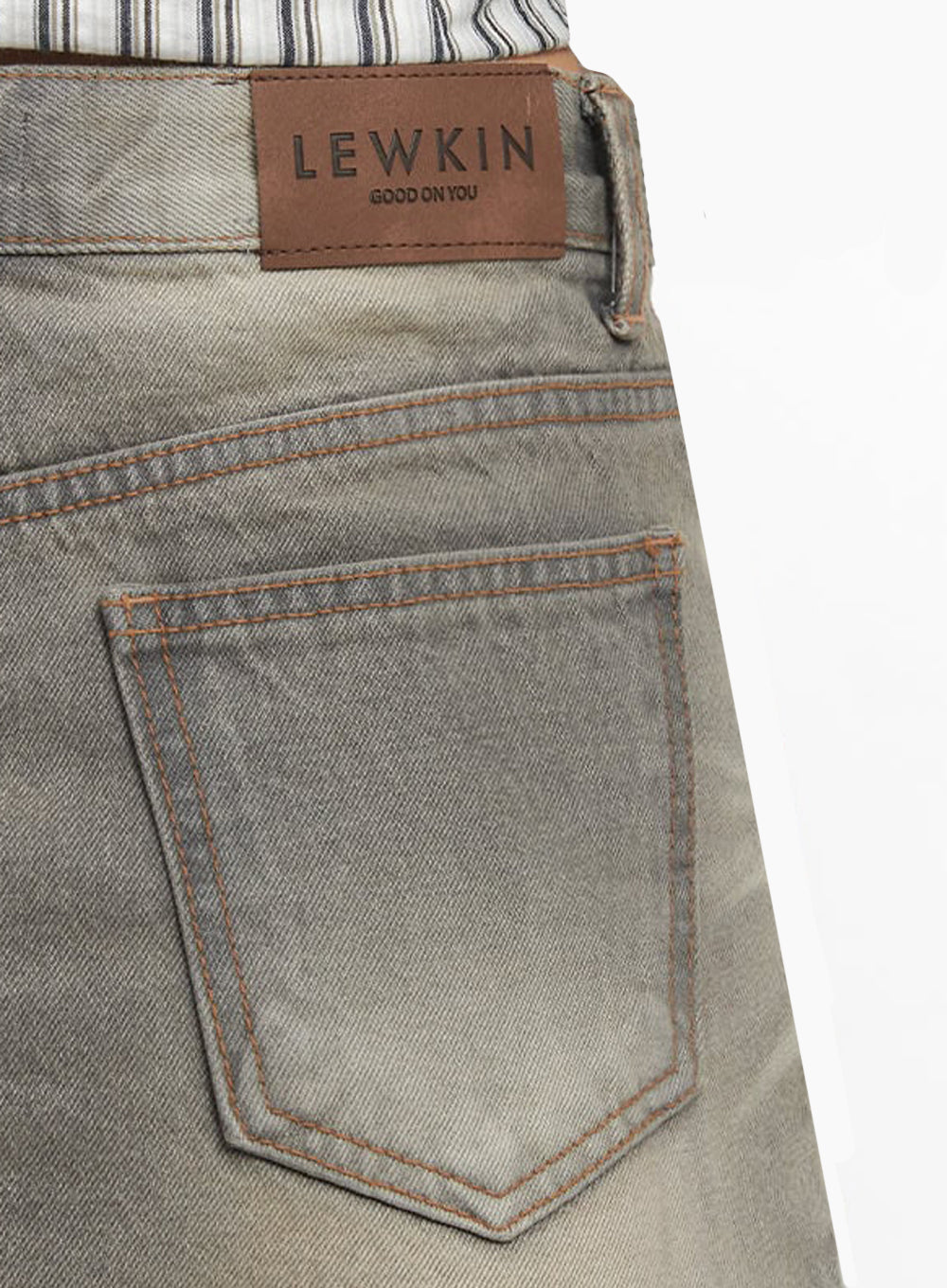 Washed Denim Mini Skirt IM528