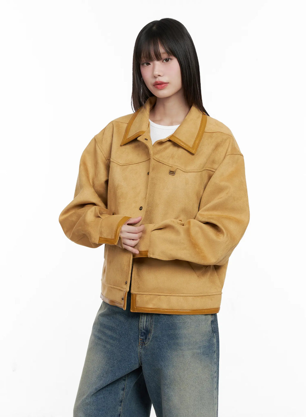 Western Suede Collared Jacket CG518