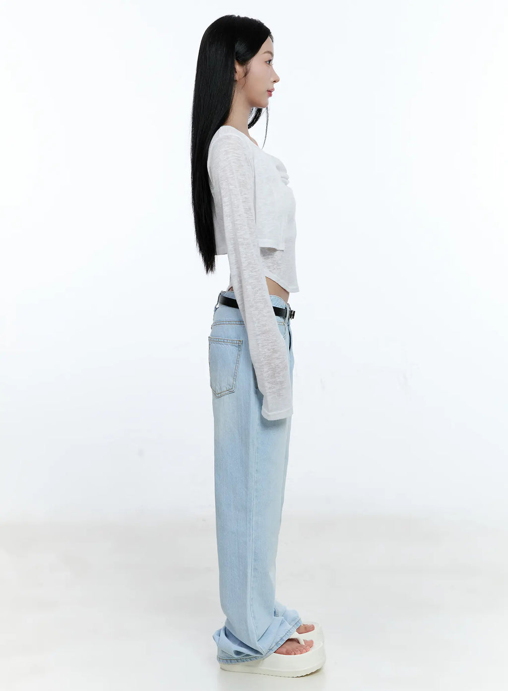 Mae Washed Flare Denim Jeans CG512