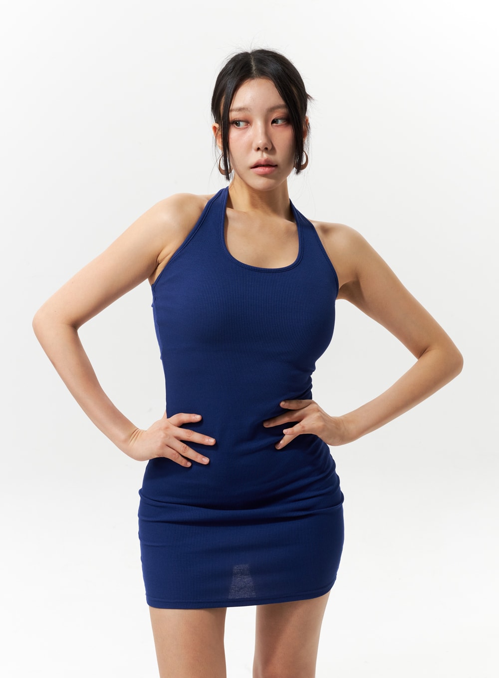 Halter Neck Mini Dress IU322