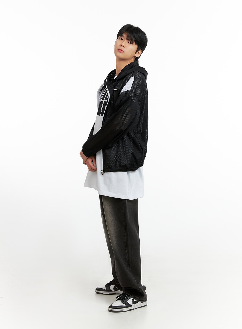 Men's Mesh Hoodie Jacket IG402