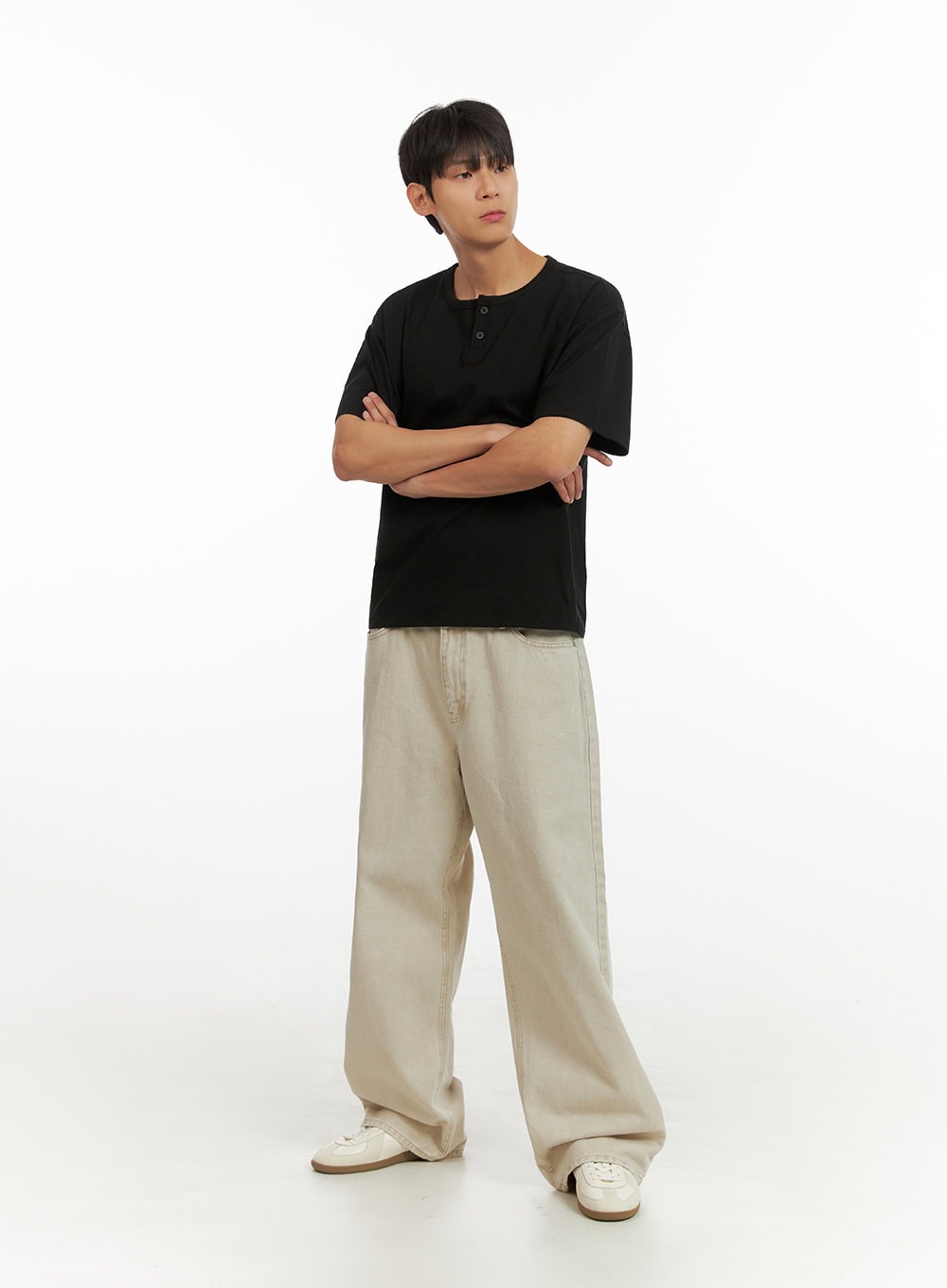 Men's Wide Fit Cotton Pants IU419