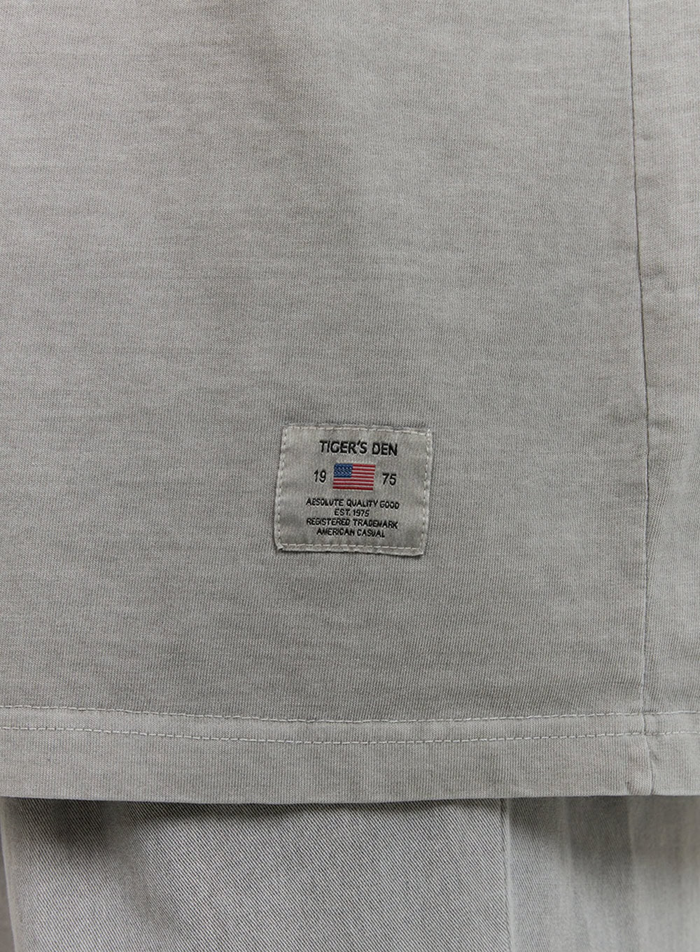 Men's Cotton Lettering Oversized Graphic Tee (Gray) IU414