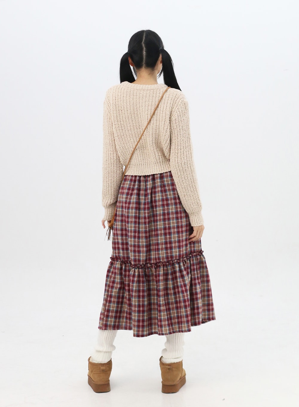 Zip-Up Waffle Knit Sweater IN314