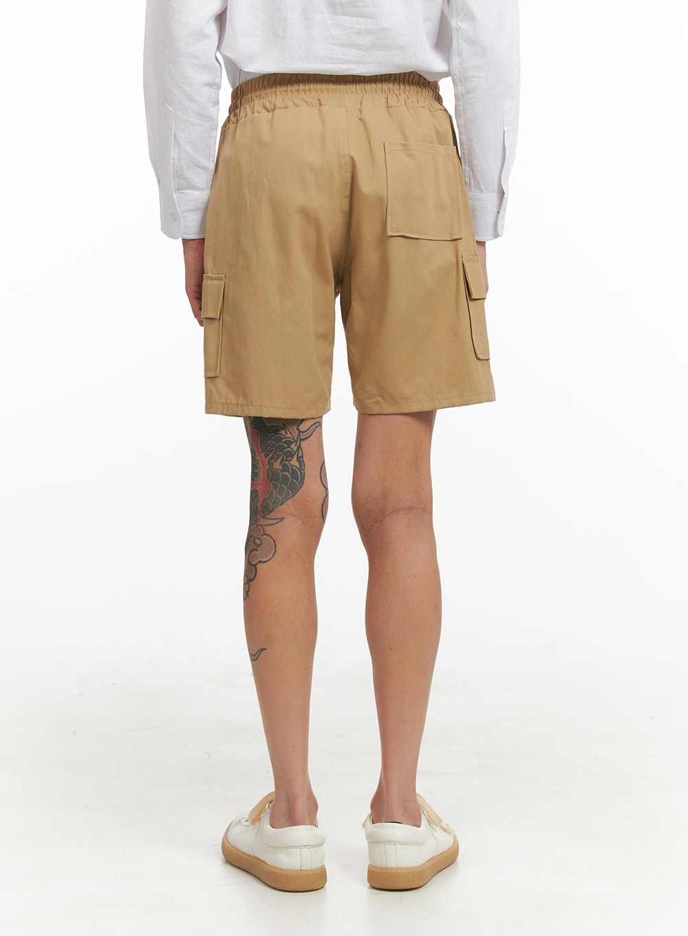 Men's Cargo Pocket Shorts (Beige) IY424