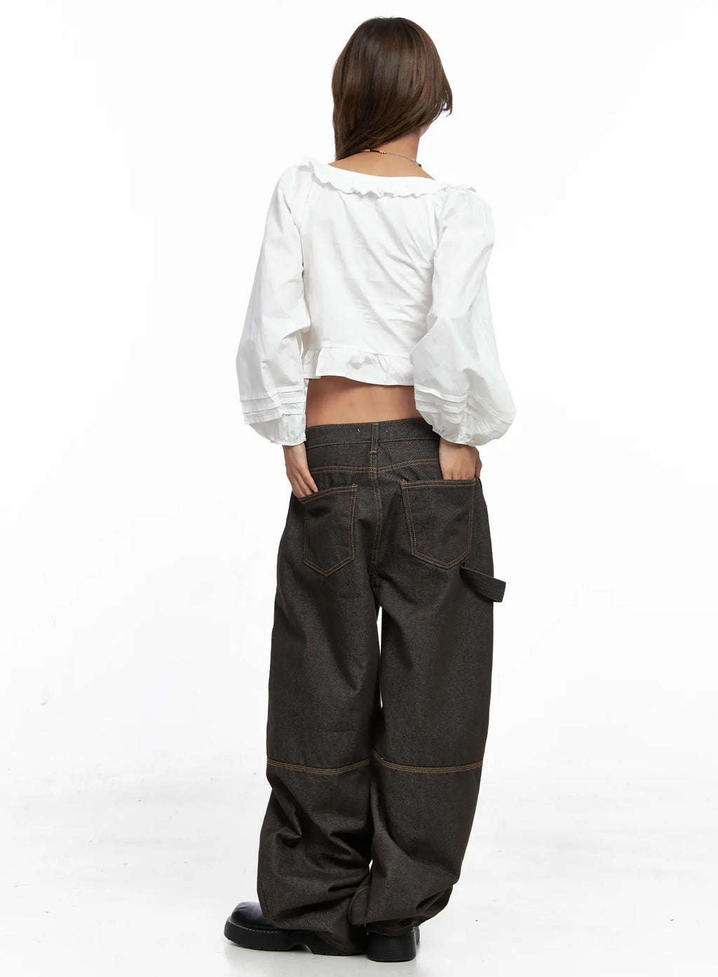 Oaklyn Non-Fade Wide-Leg Jeans CO513