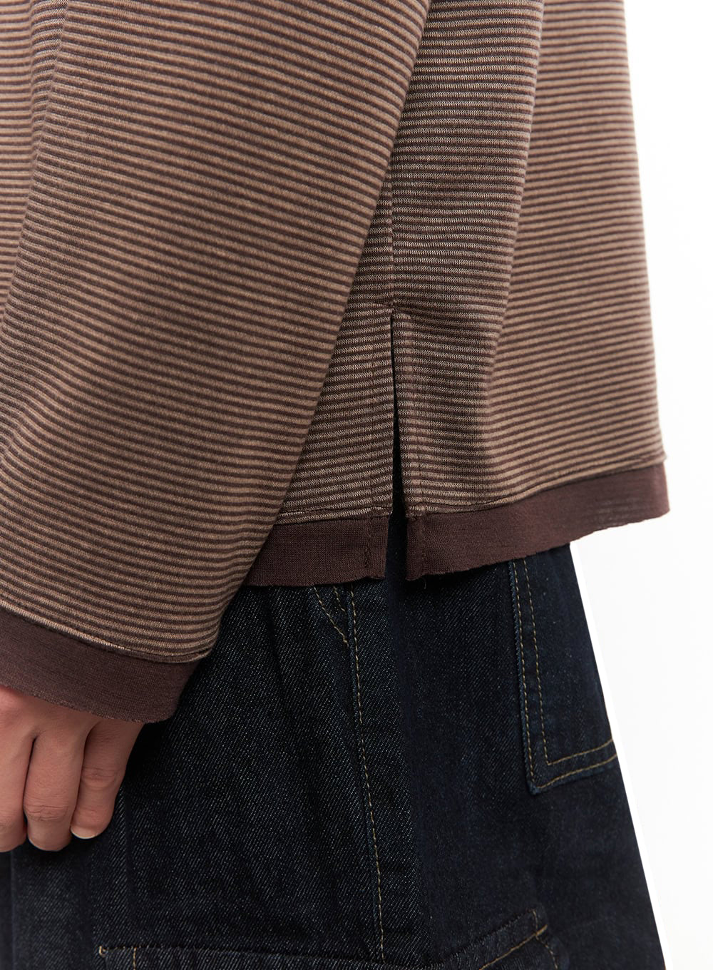 Men's Thin-Stripe Sweatshirt IA511