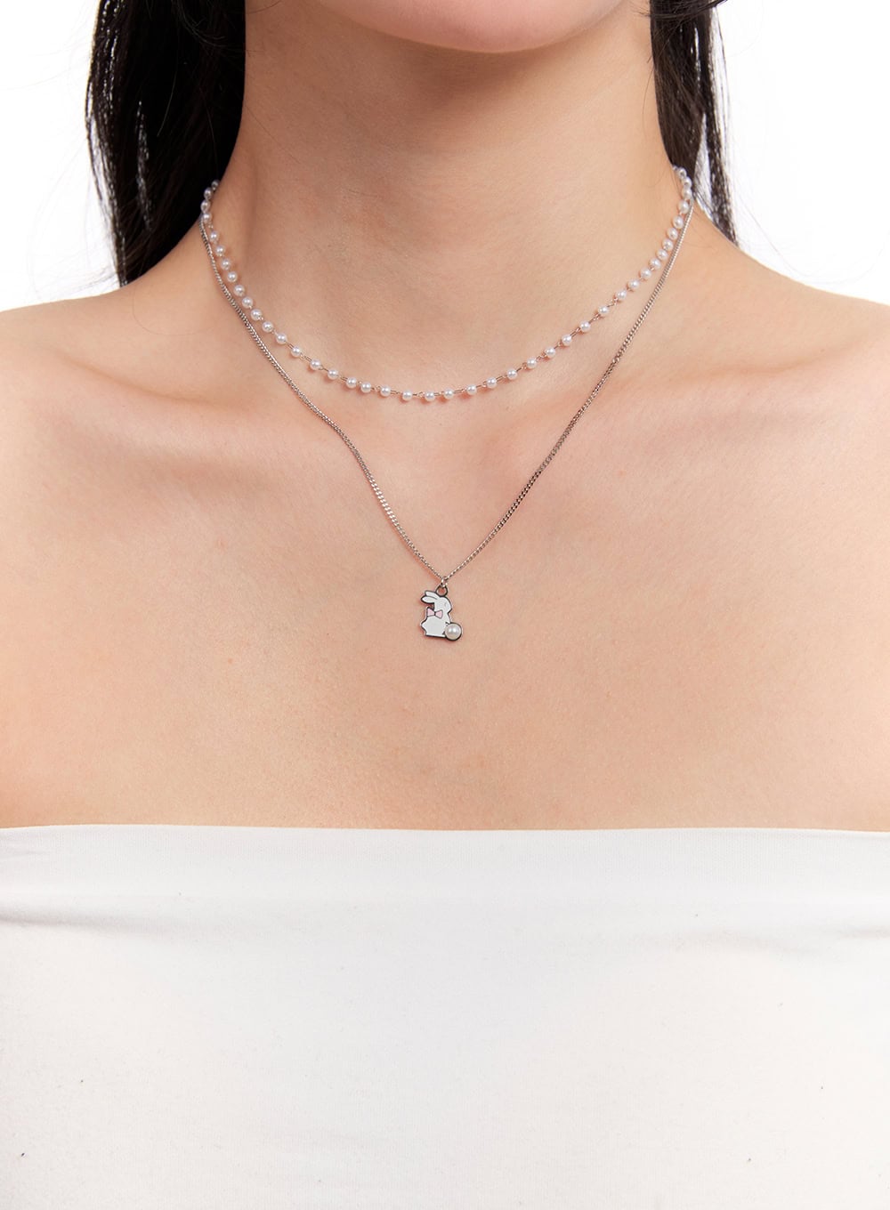 Bunny Rabbit Layer Necklace IM528