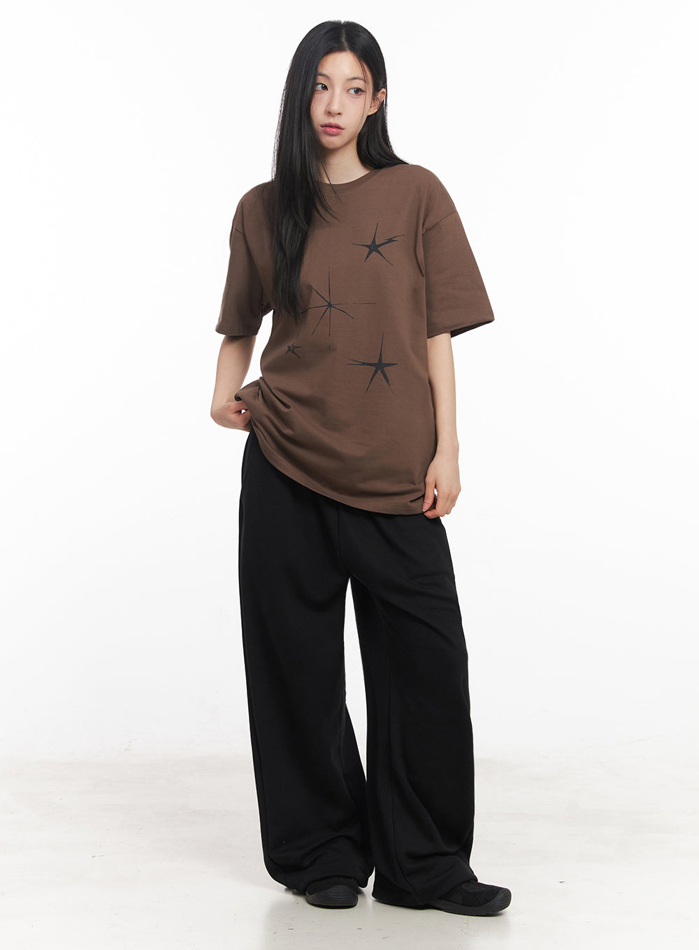 Star Graphic Oversized Tee IY516