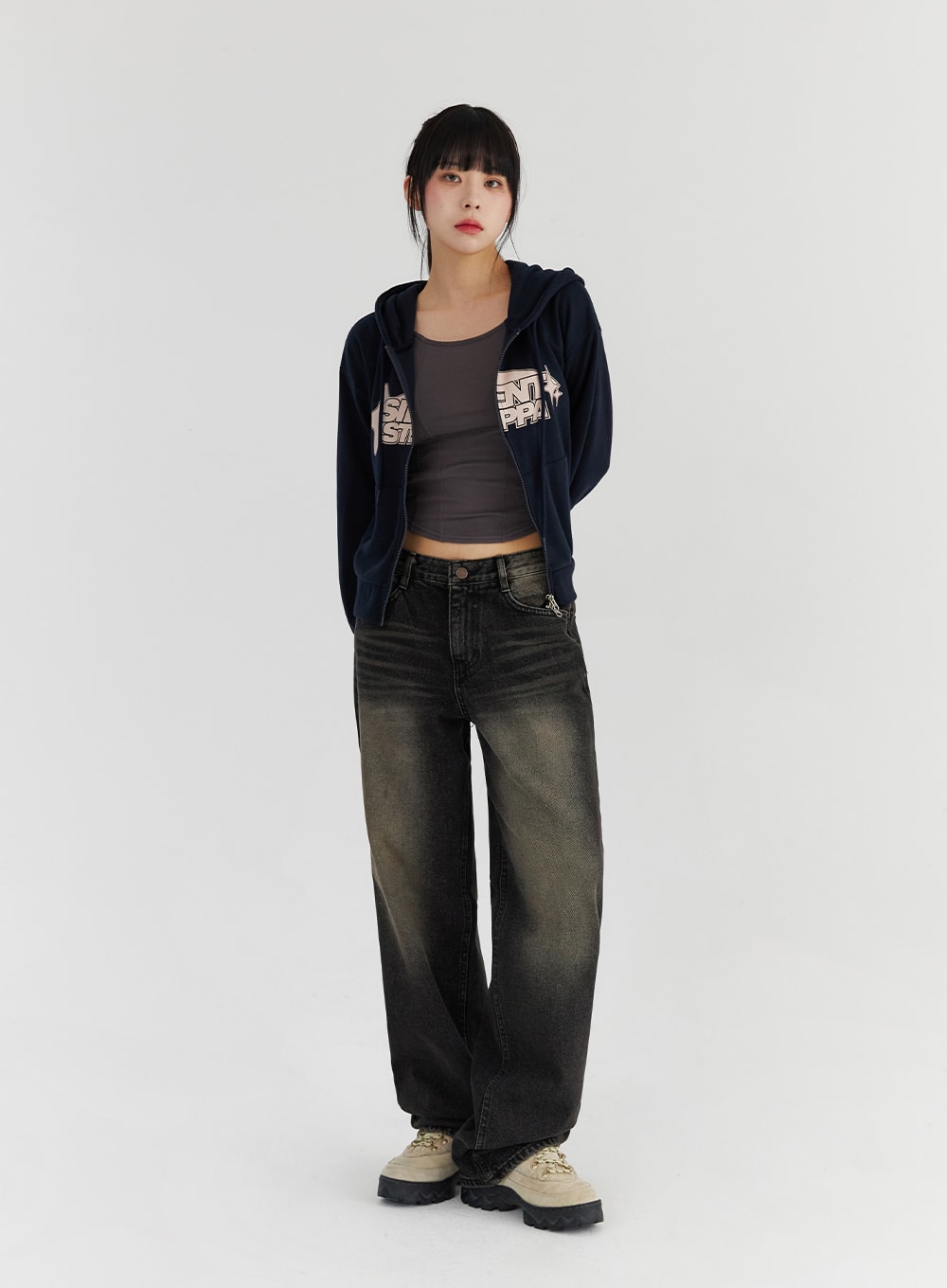 Graphic Print Hoodie Sweatshirt CS327