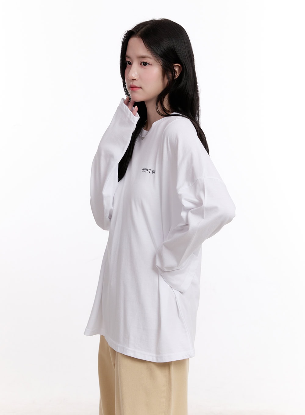 Graphic Oversize Long-Sleeve T-Shirt CM527
