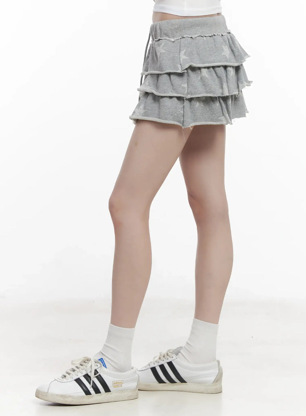 Tiered Ruffle Mini Skirt CU518