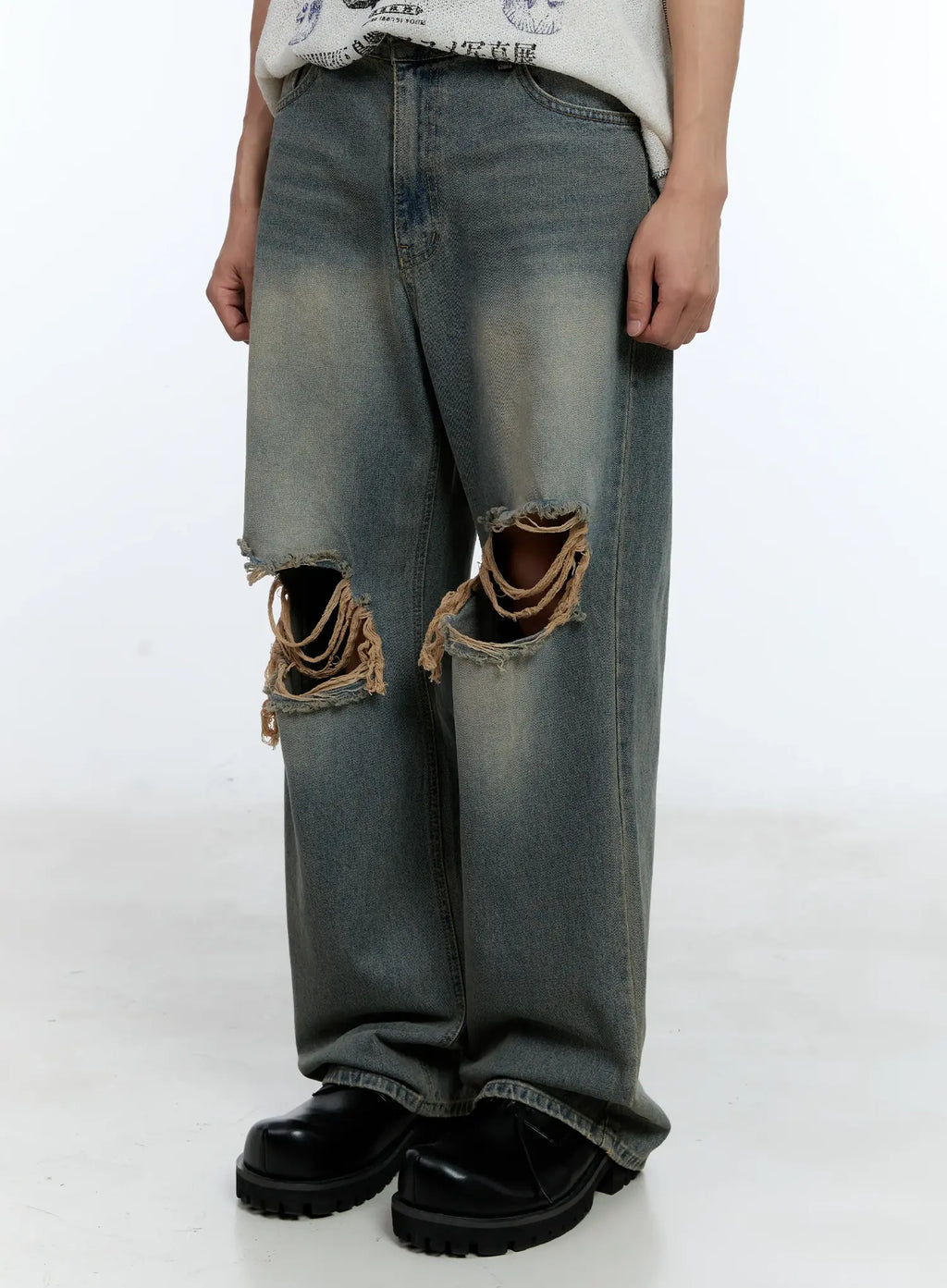 Men's Retro Ripped Jeans IL517