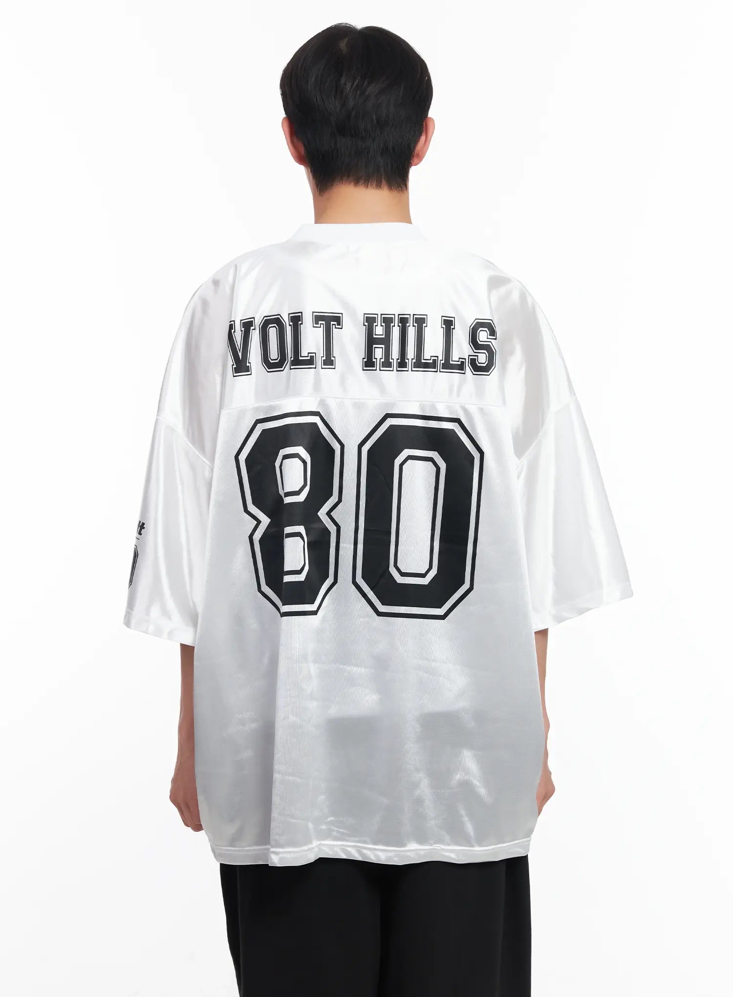 Men's Oversized V-Neck Jersey IU518