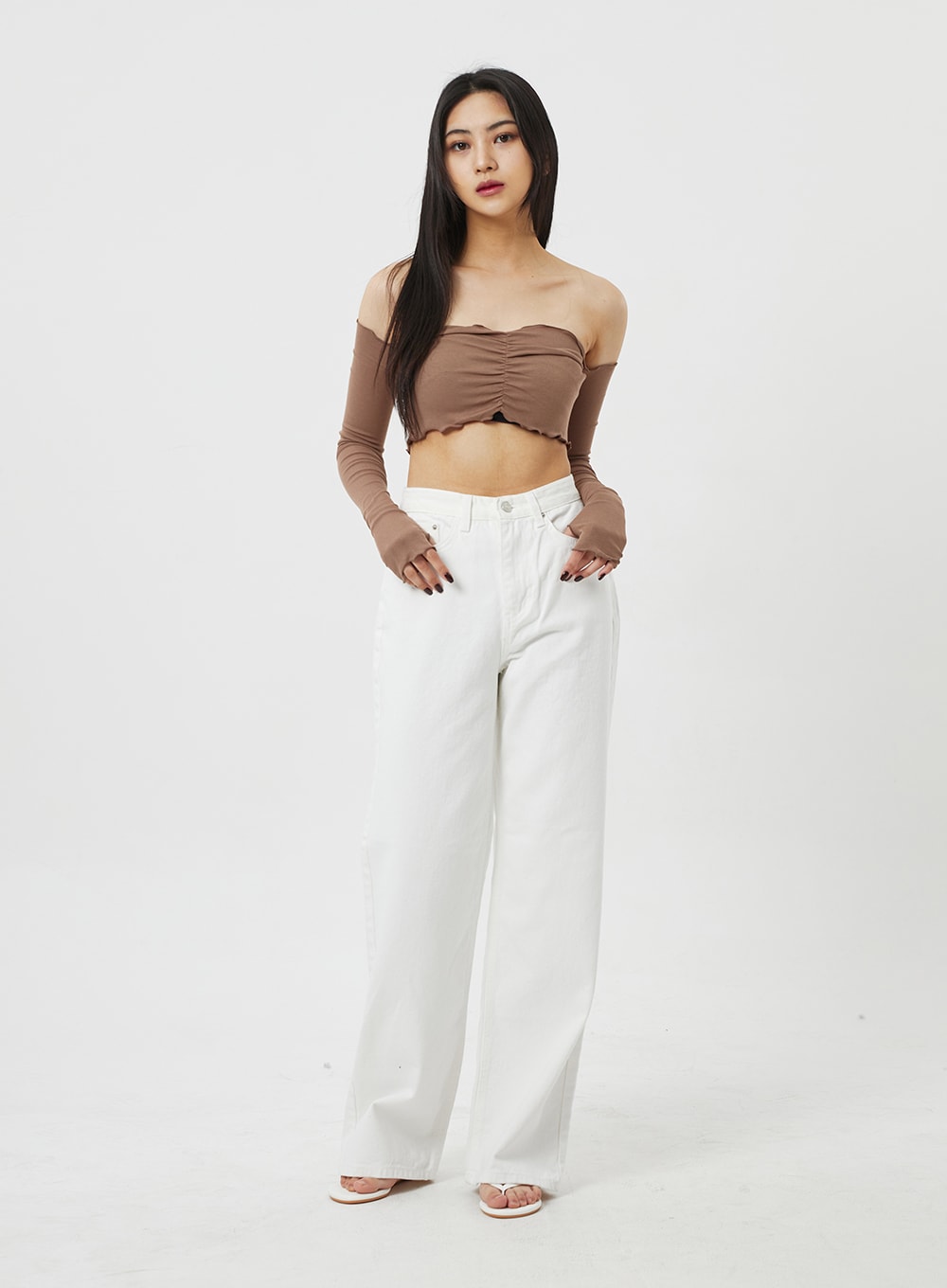 Off-Shoulder Wavy Top BF323