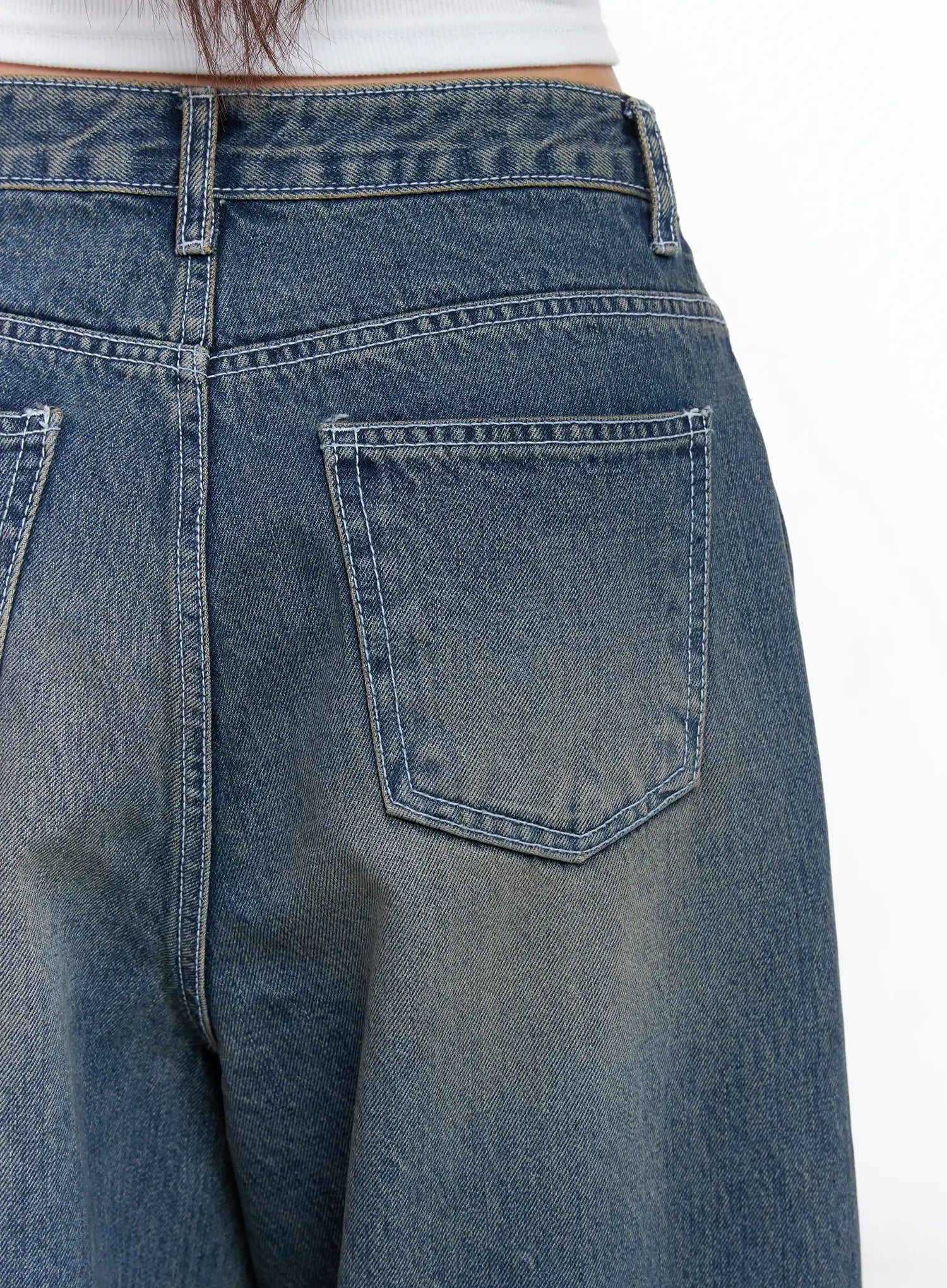 Neriah Vintage Wash Baggy Jeans CS503