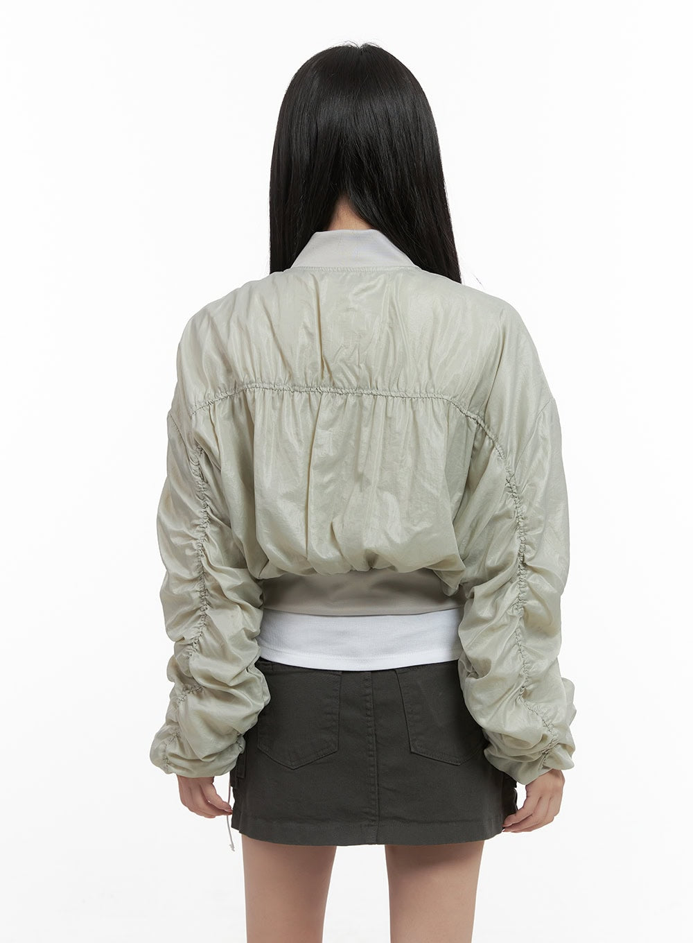 String Shirred Crop Jacket CS419