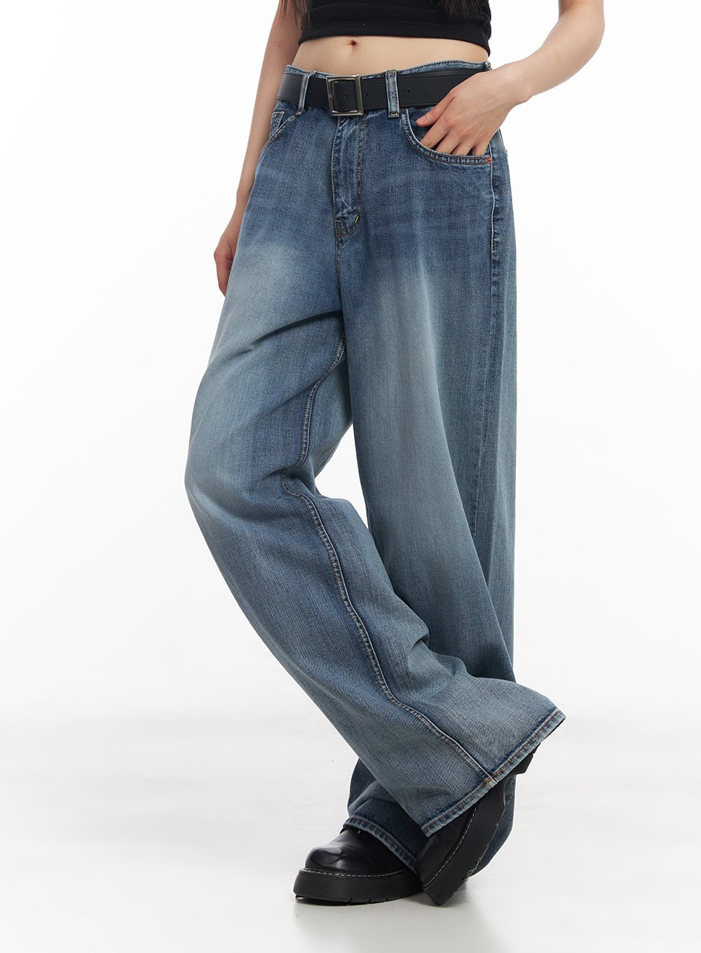 Pauline Wide-Leg Baggy Jeans CY512