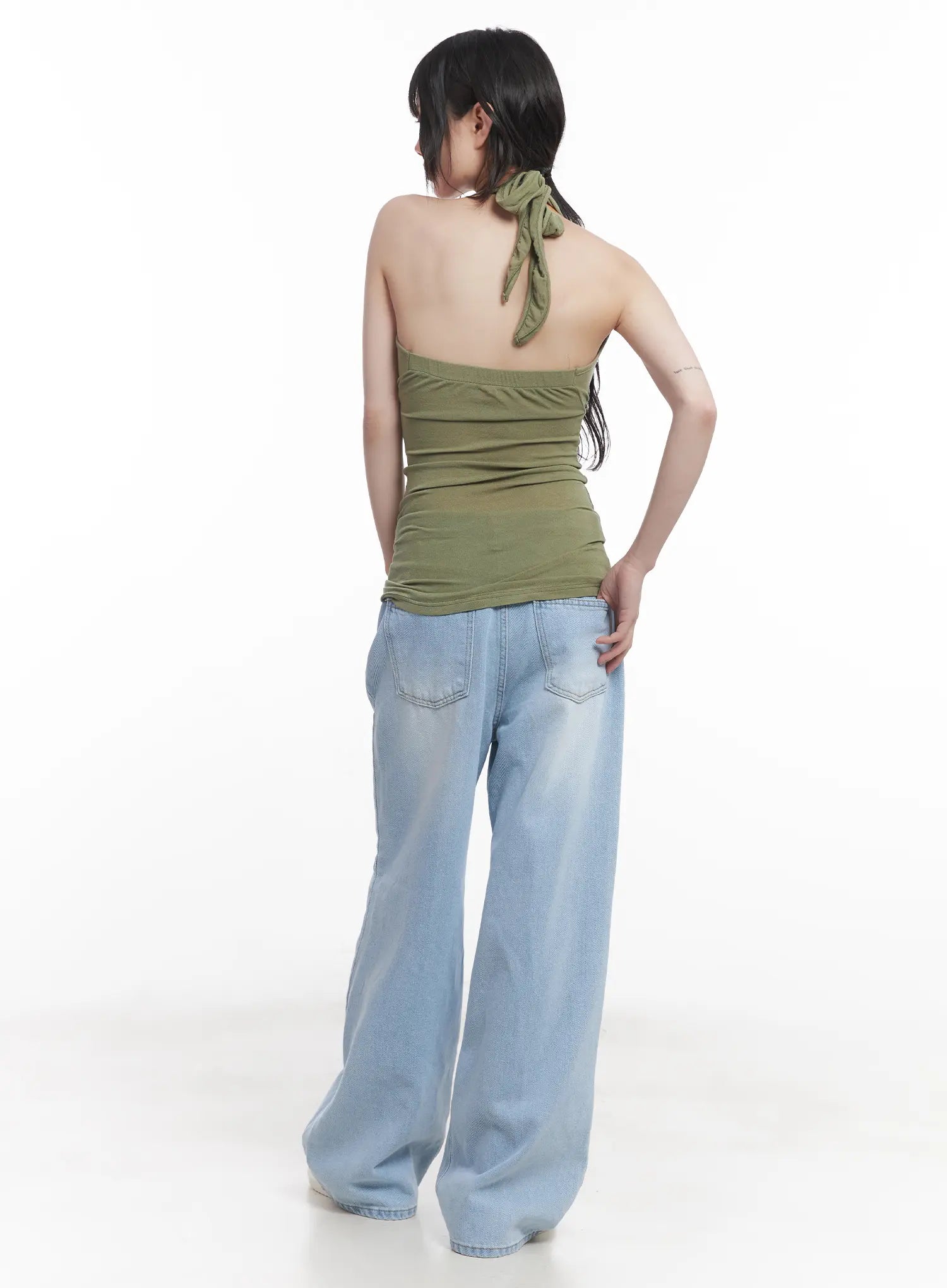 Sheer Halter Neck Tank CU519