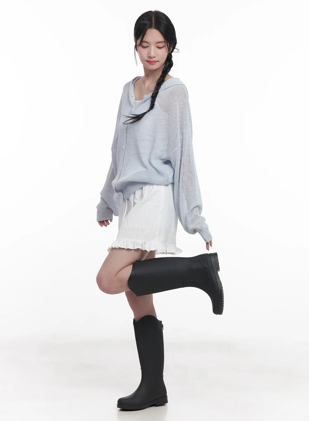 Frill Trim Mini Skirt CU523