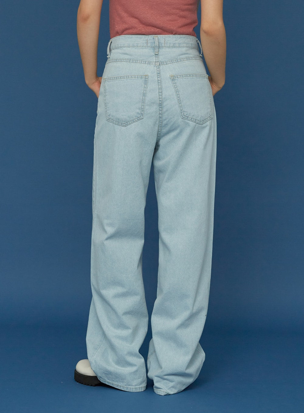 Basic Wide Denim Pants CG02