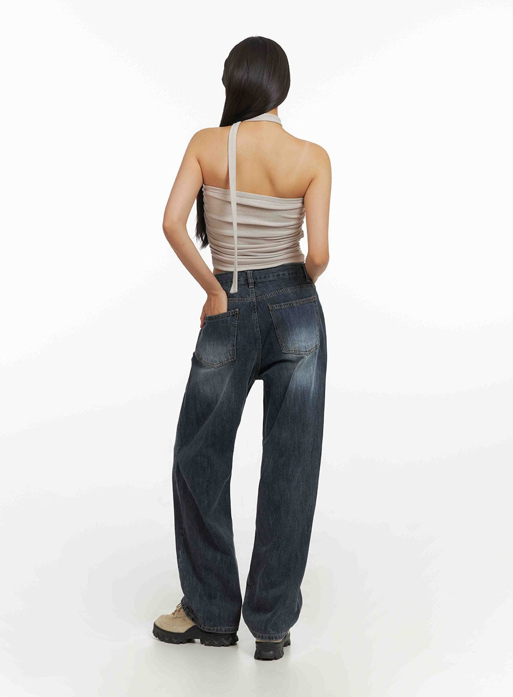 Shirred Tube Top with Scarf Set IY422