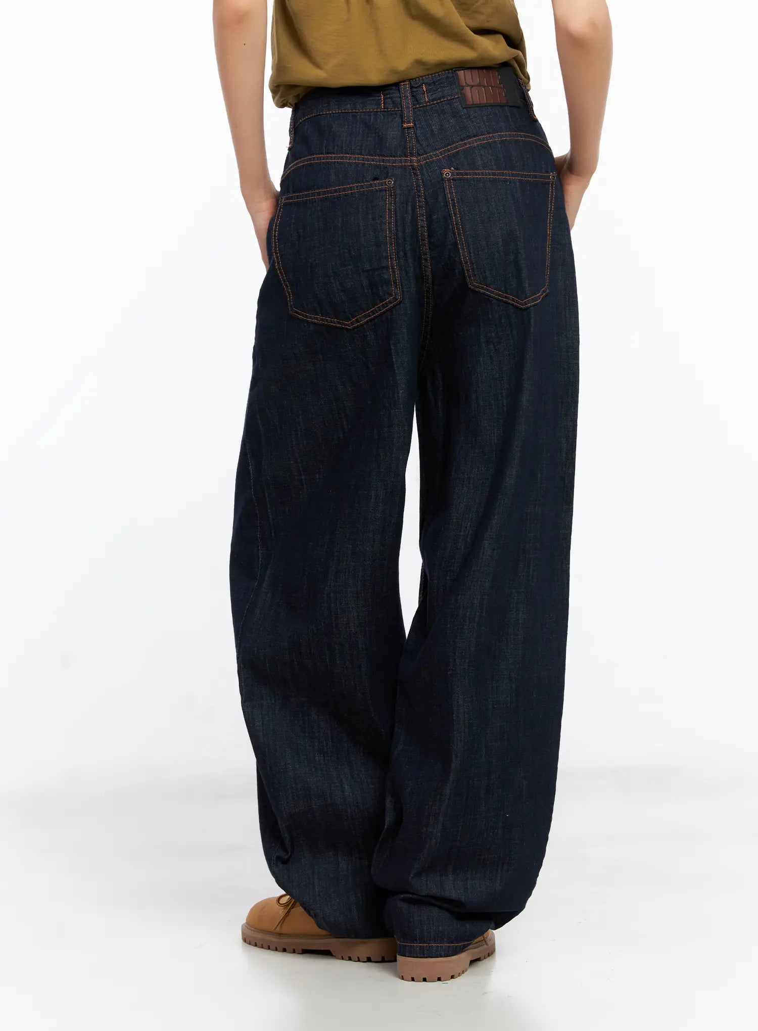 Cherry No-Fade Wide-Leg Denim Jeans CL529