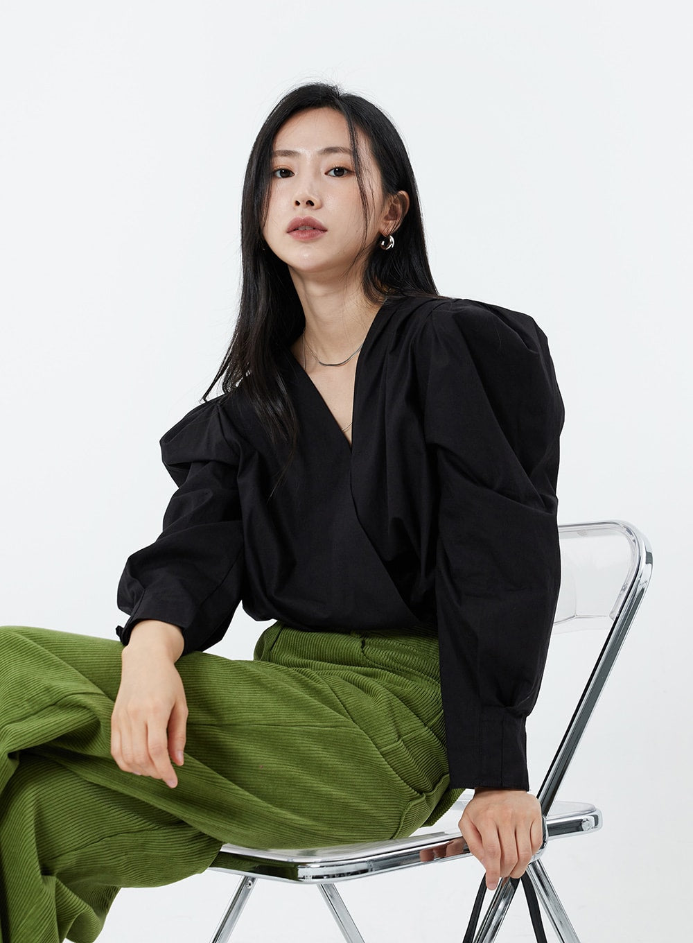 Bold Ring Simple Earring OS16