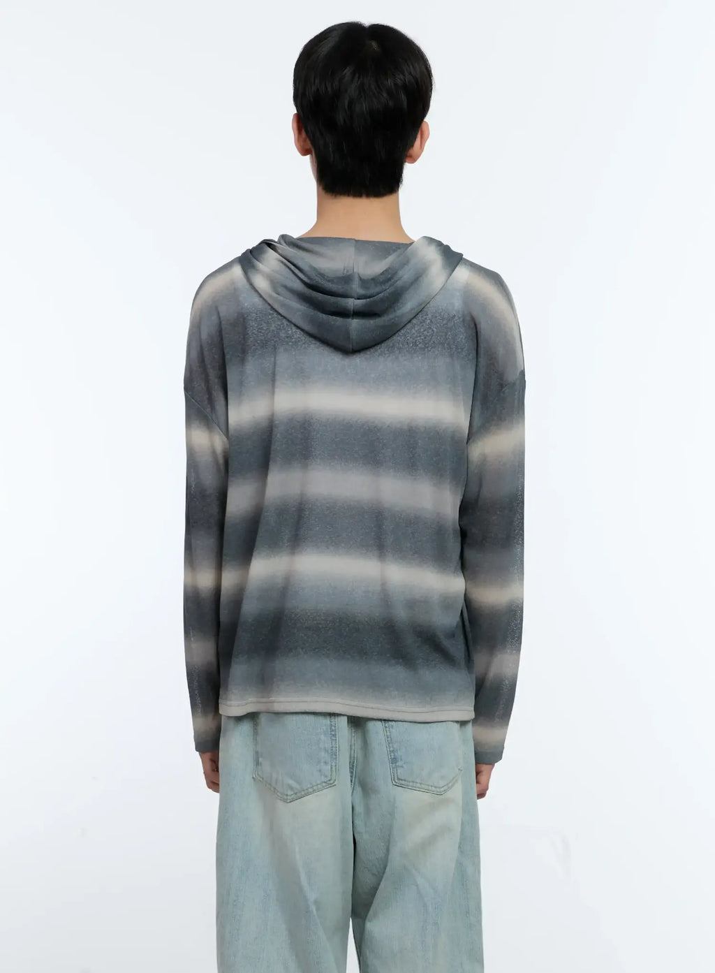 Men's Ombre Striped Zip-Up Jacket IG501