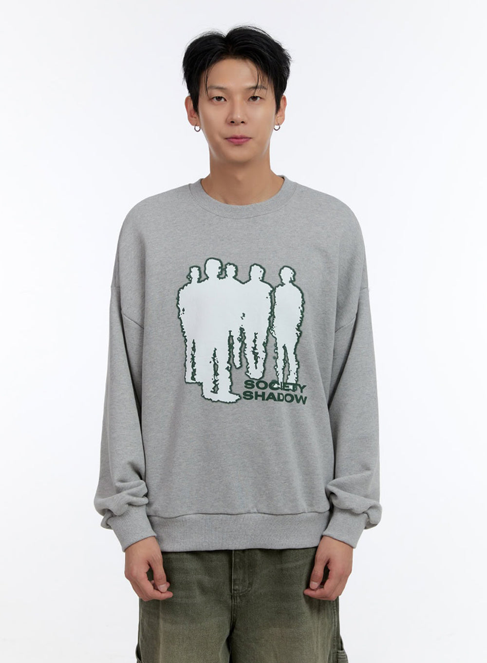 Men's Graphic Crewneck Sweatshirt IO428