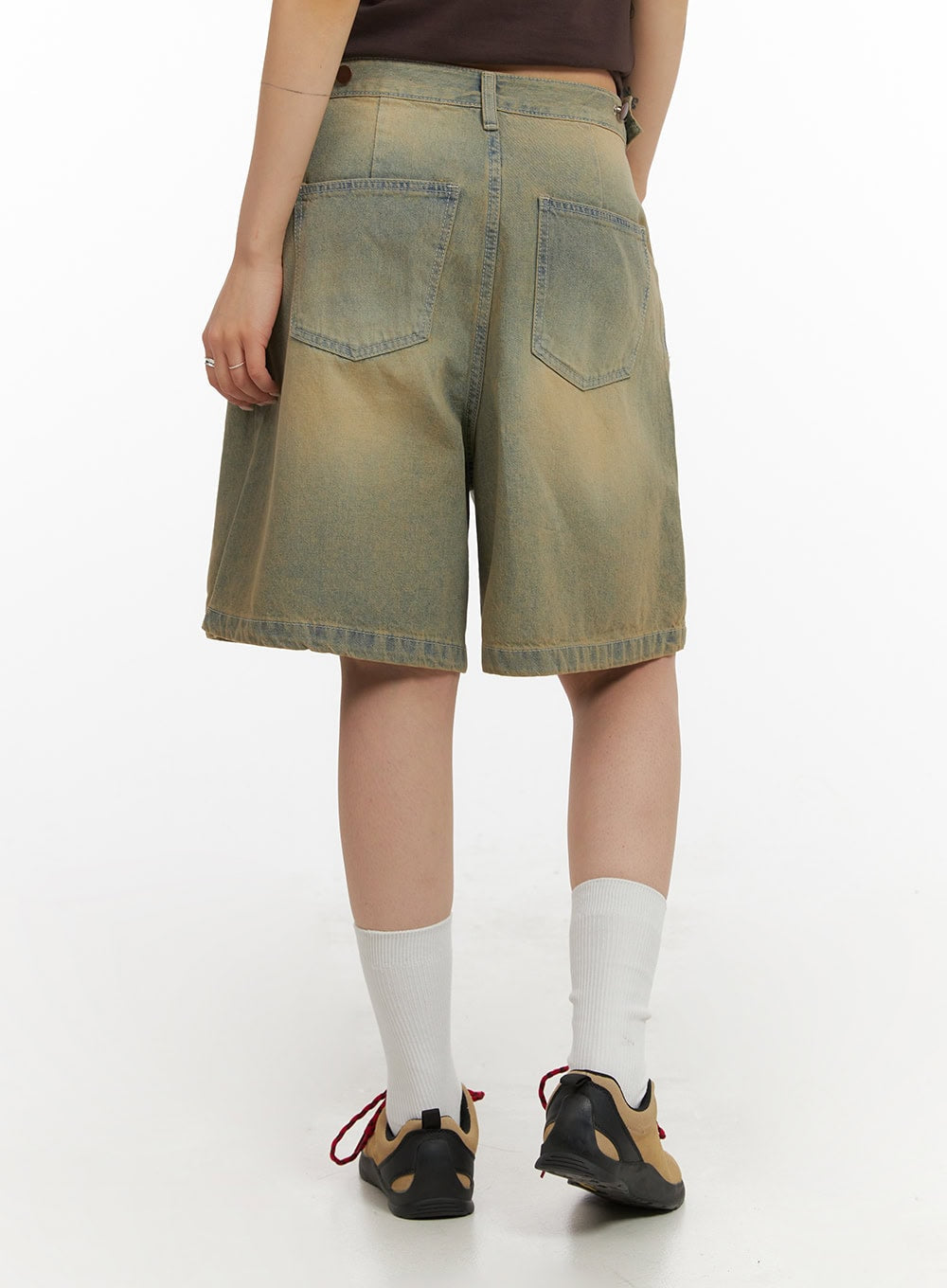 Vintage Washed Baggy Jorts IY410