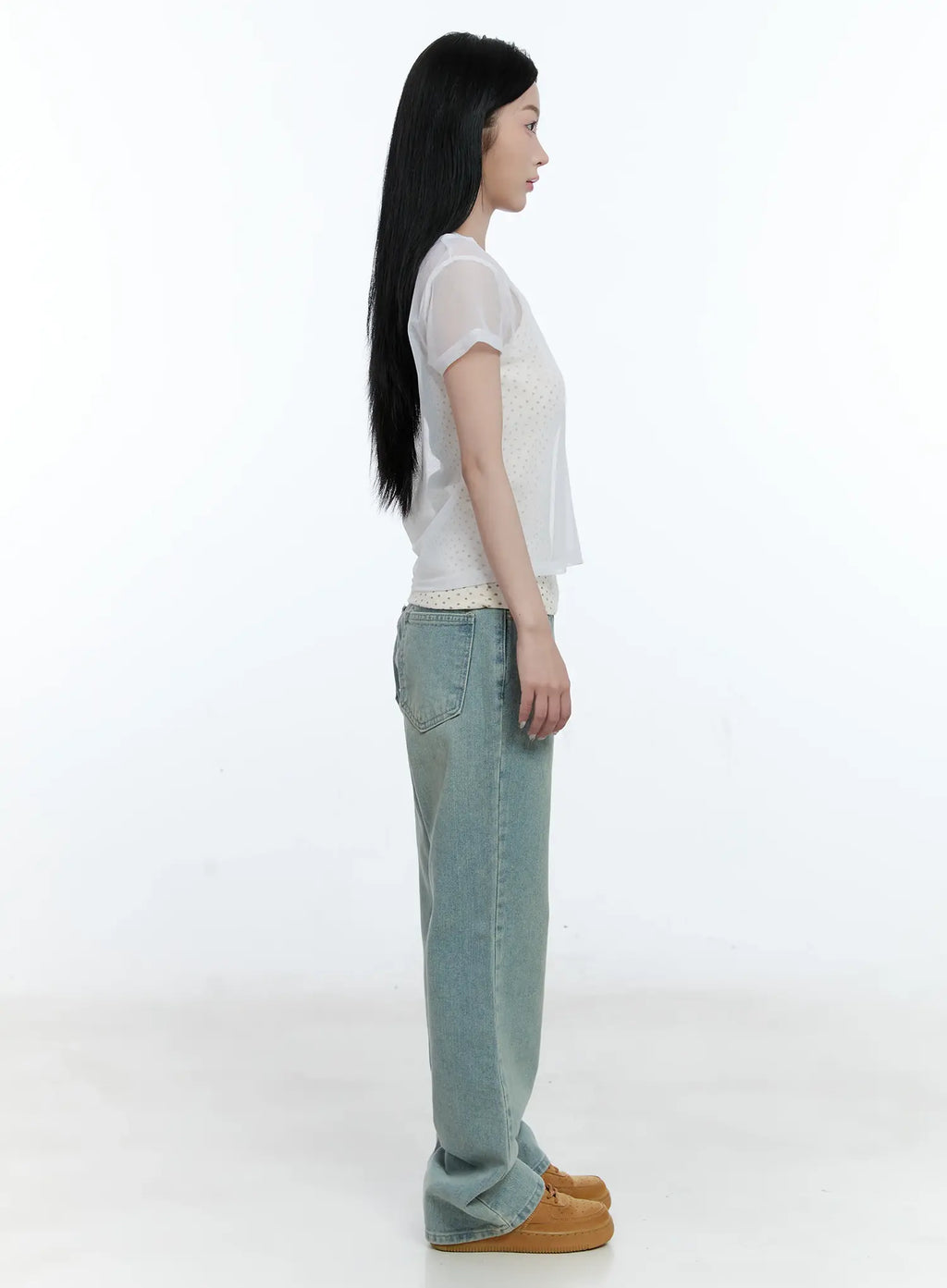 Sheer Tie-Strap Tee CG501