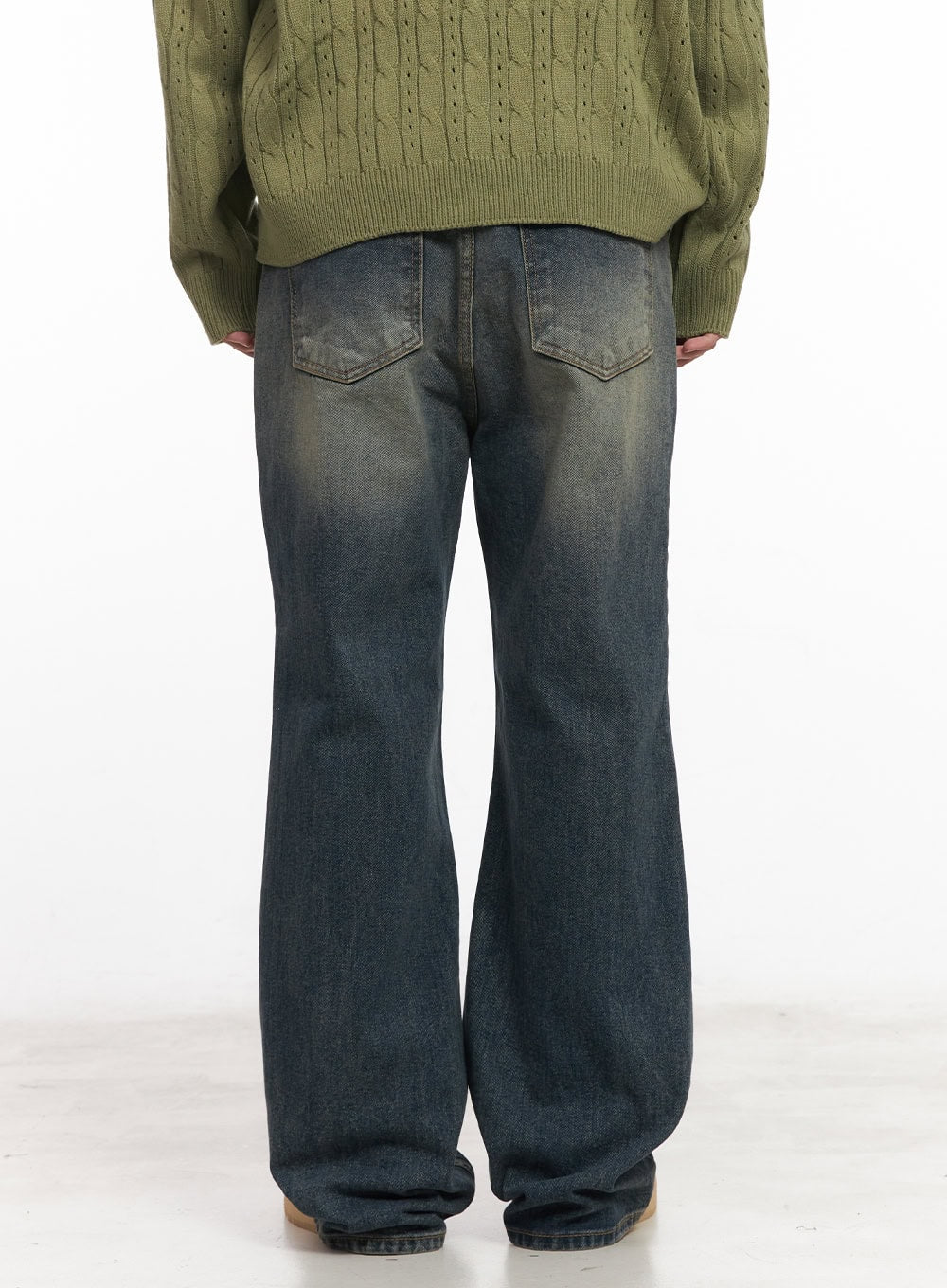 Men's Washed Flared Jeans IM517