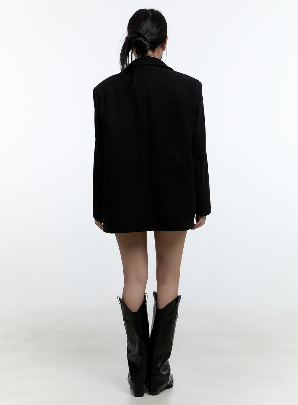 Chic Wool Blend Oversized Blazer CD423