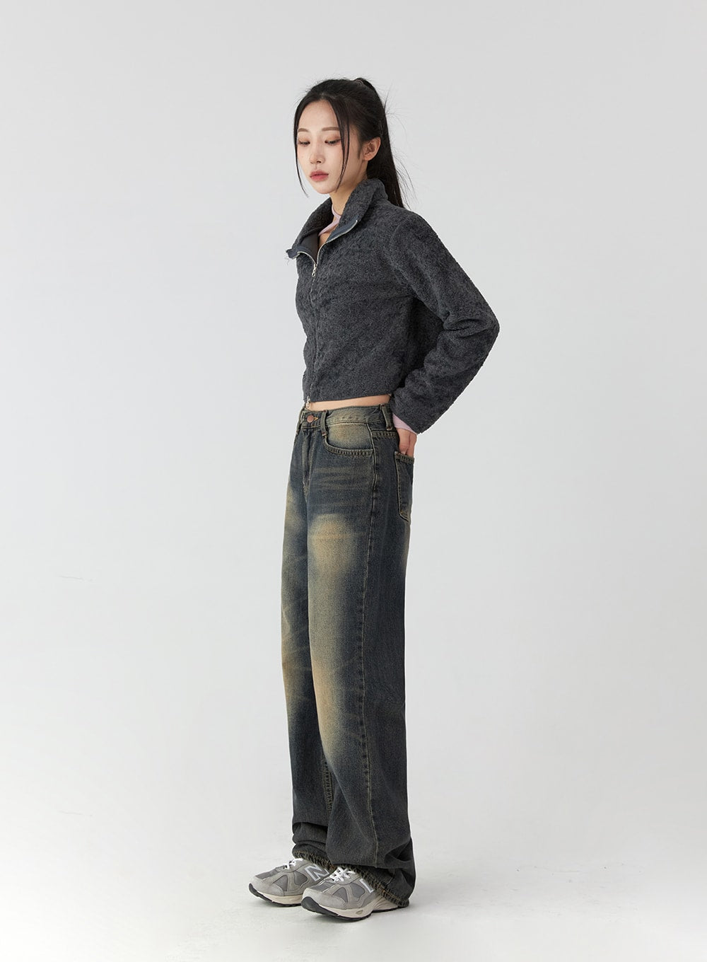 Collared Zip-Up Jacket CD322