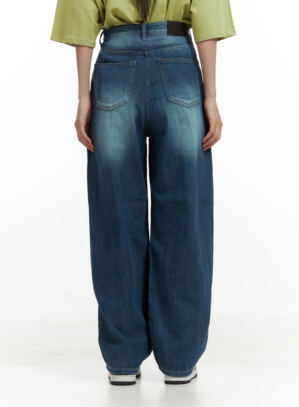 Blue Washed Baggy Pants CU420