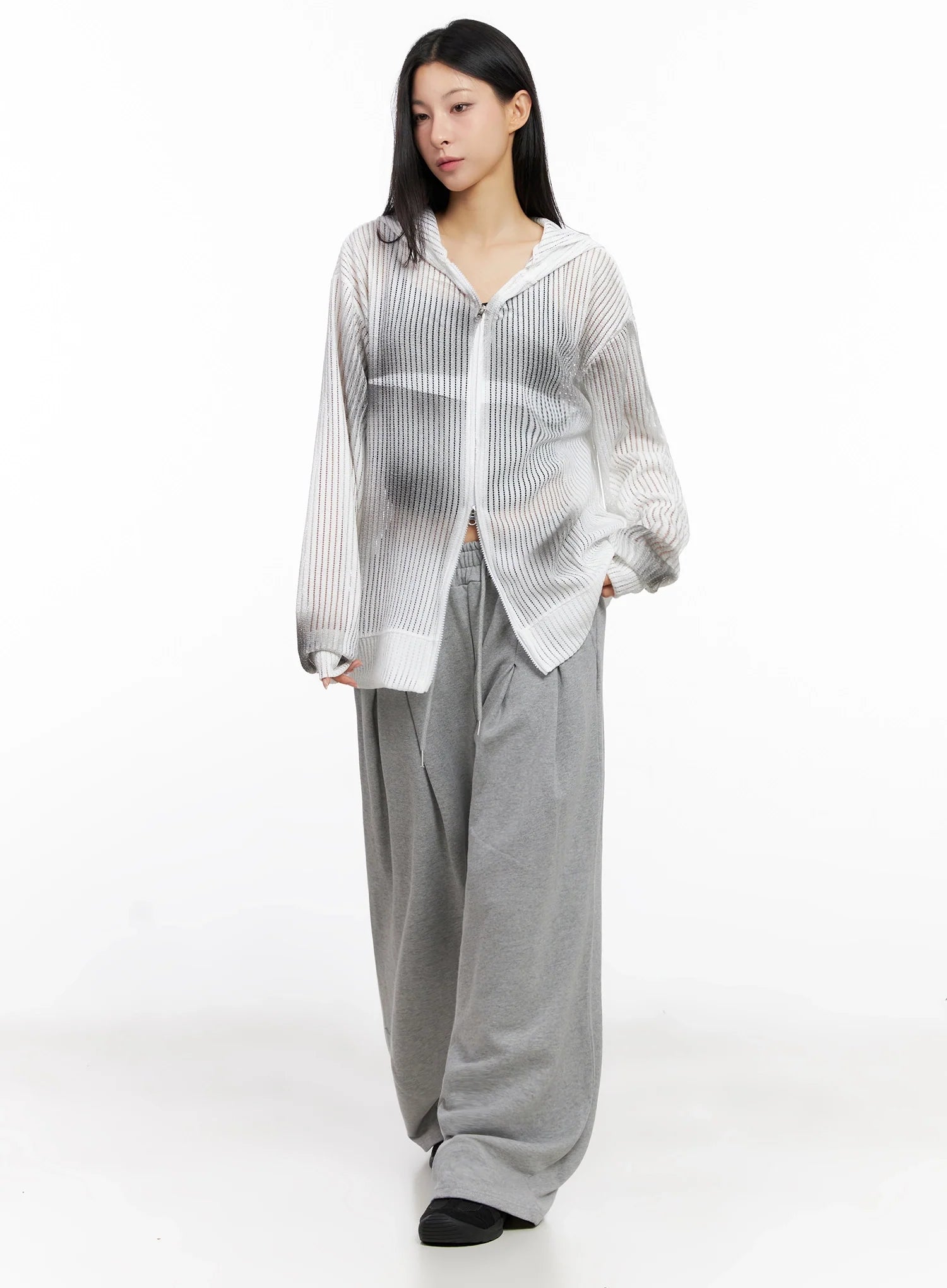 Relaxed-Fit Pintuck Sweatpants IG508