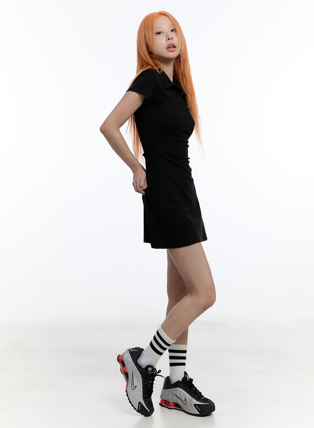 Collared Flare Mini Dress CY530