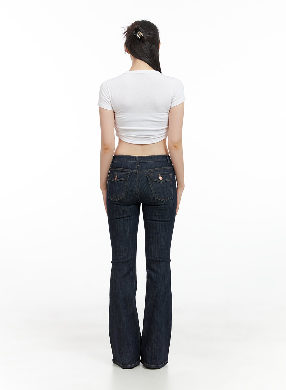 Lila Slim Fit Bootcut Jeans CG409