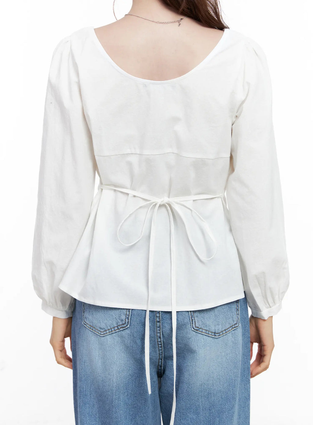 Chic Two-Way Ribbon Blouse CG521