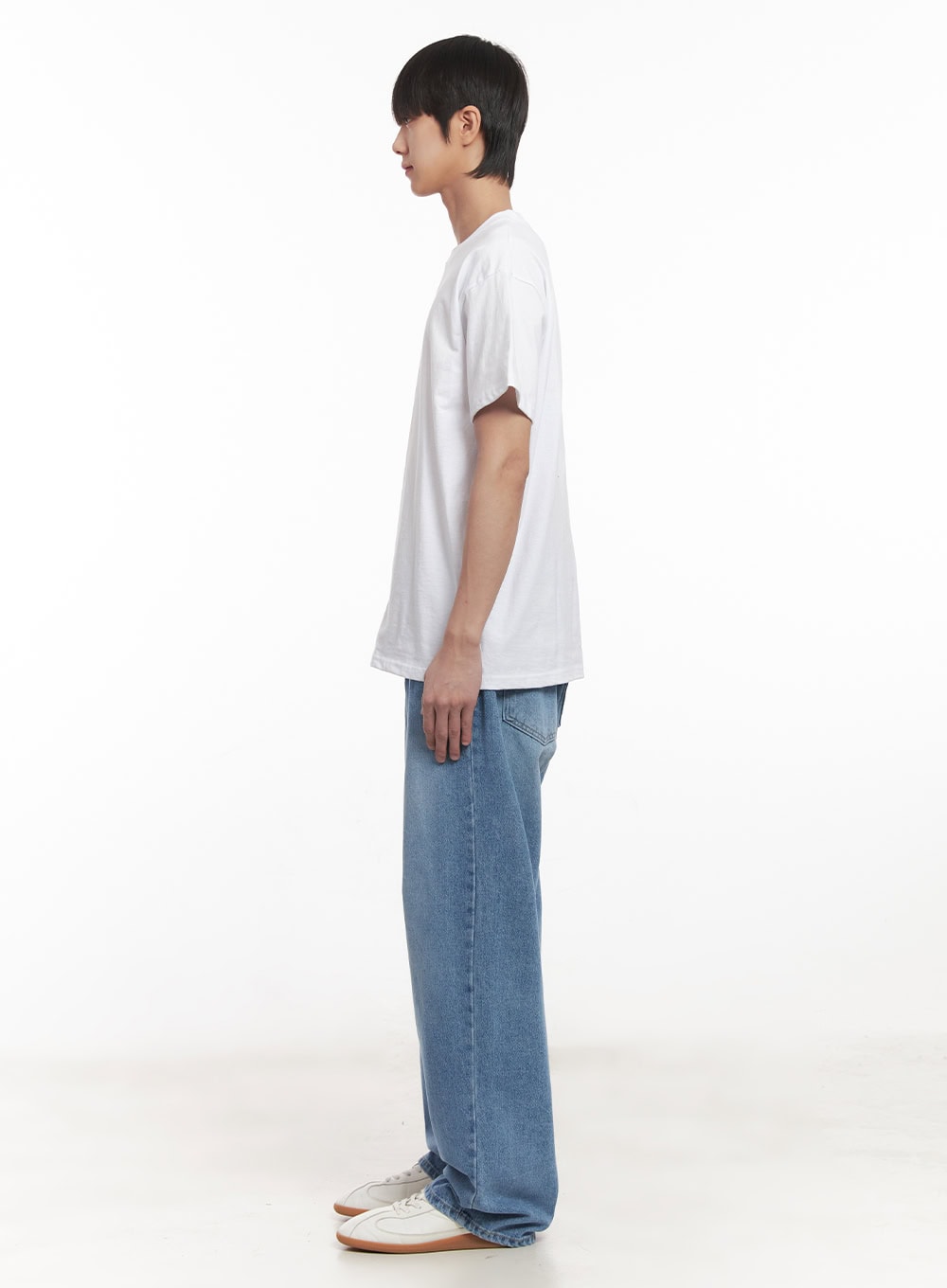 Men's Washed Relaxed-Fit Jeans IM519