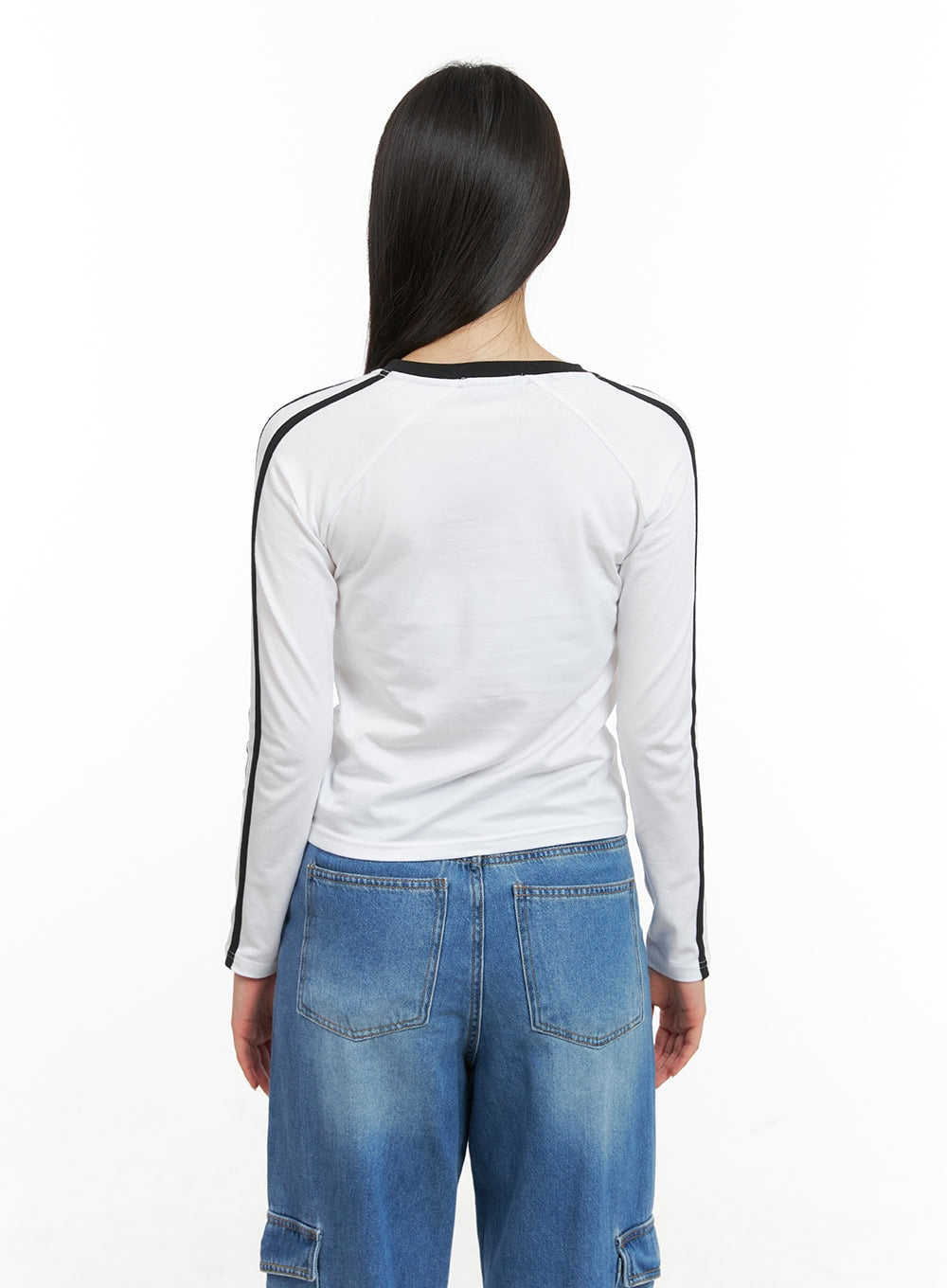 Blokecore Cotton Lettering Raglan Crop Top CG420